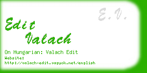 edit valach business card